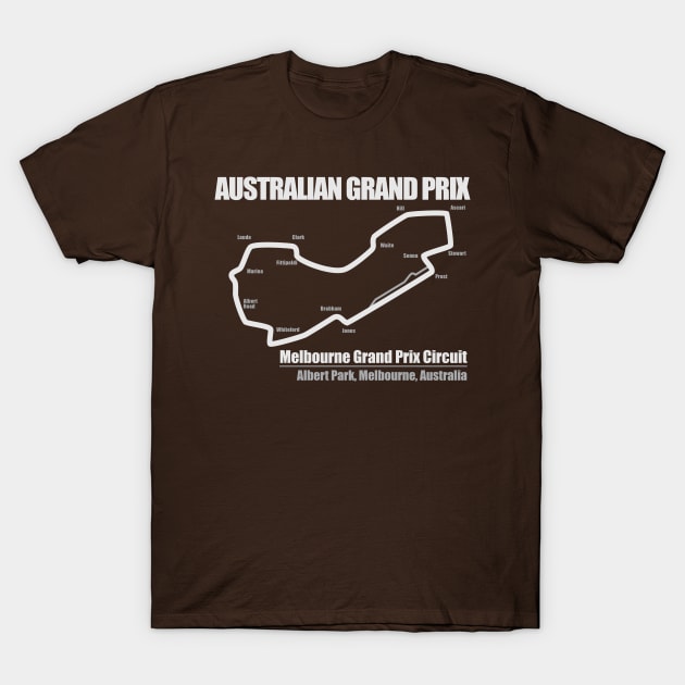 Australian Grand Prix DS T-Shirt by Chicanery